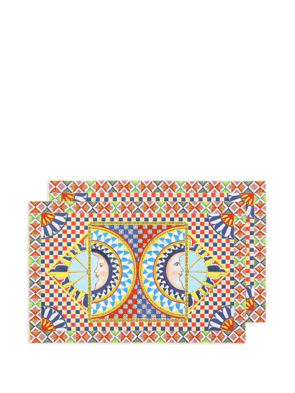 Dolce & Gabbana Kissenbezüge Aus Baumwolle (2er-set) In Multi