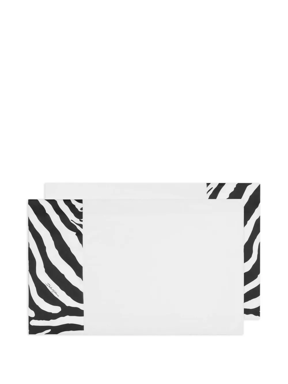 Dolce & Gabbana Kissenbezug Mit Animal-print (2er-set) In White