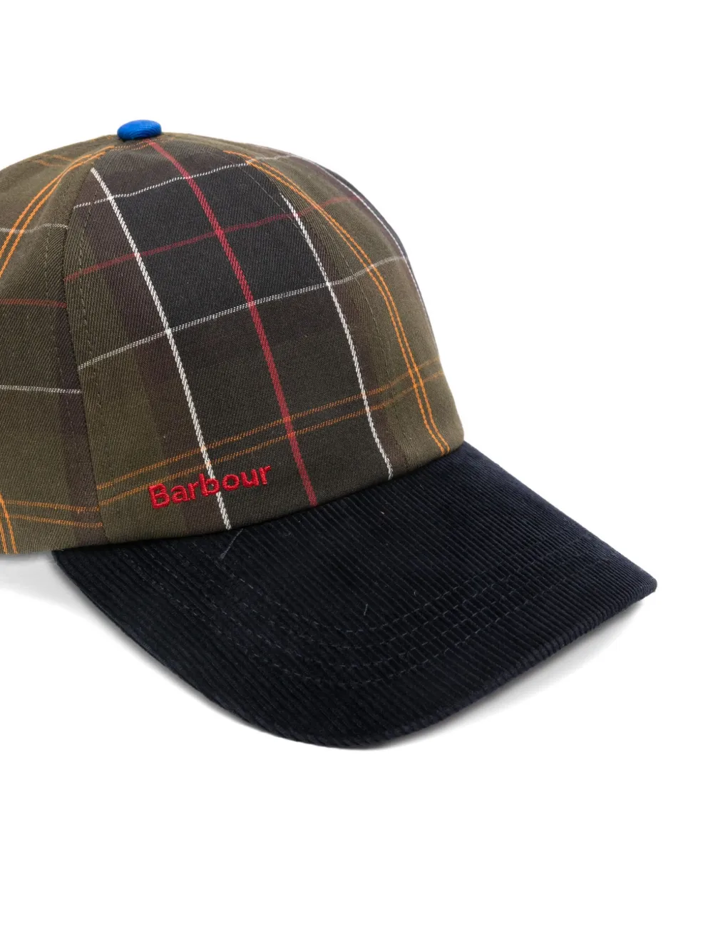 Barbour X Paul Smith Tartan Sports Cap In Black