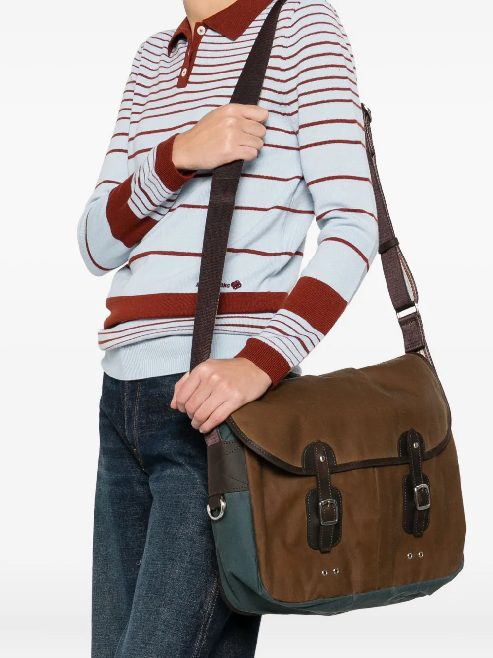Barbour Tarras buckled shoulder bag - Bruin