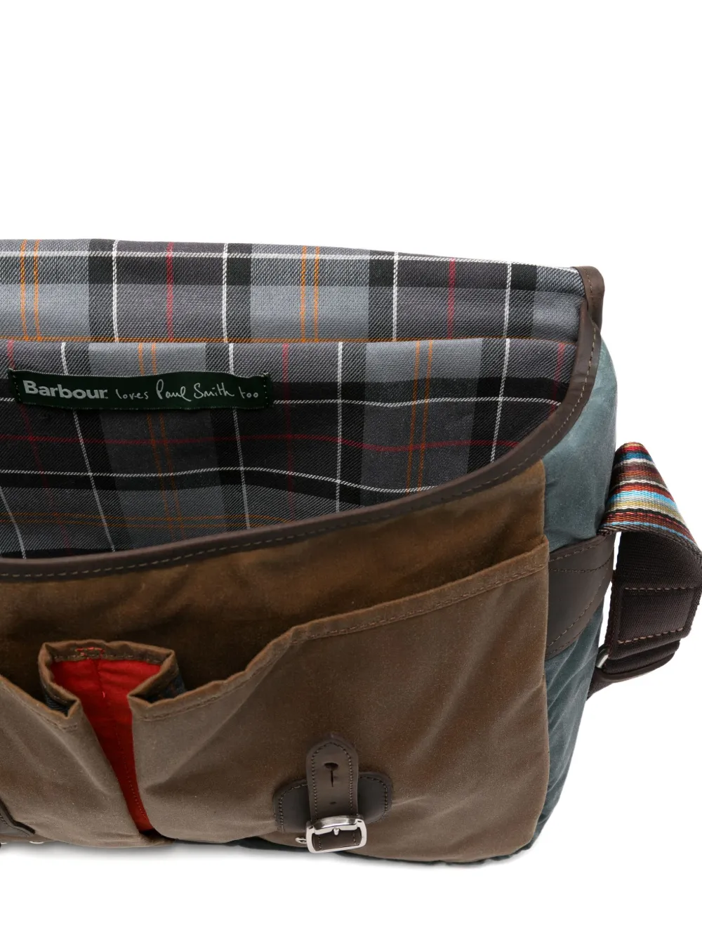 Barbour Tarras Buckled Shoulder Bag In Burgundy