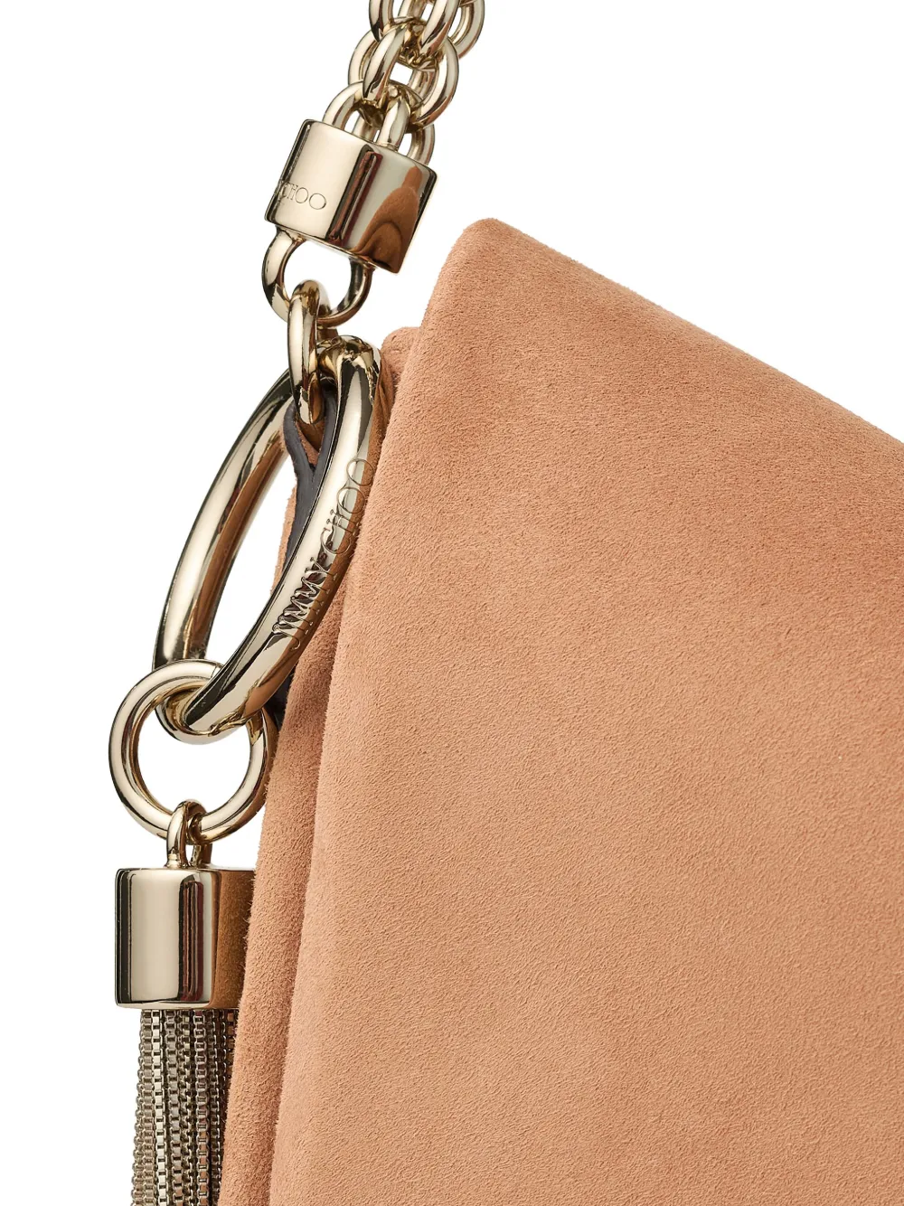Jimmy Choo Callie Shoulder Bag In Neutral