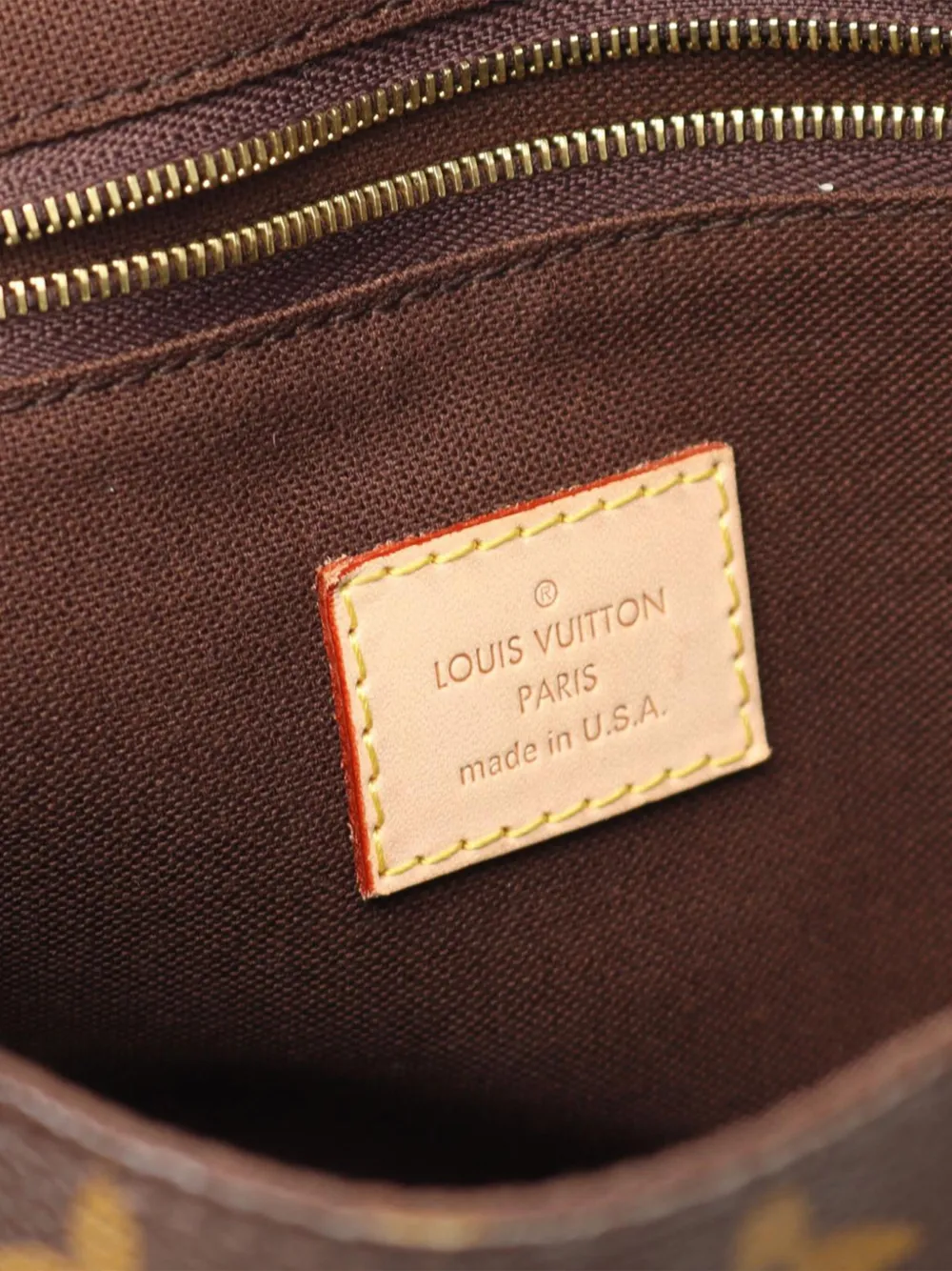 Pre-owned Louis Vuitton 2011 Monogram Menilmontant Pm Crossbody Bag In Brown