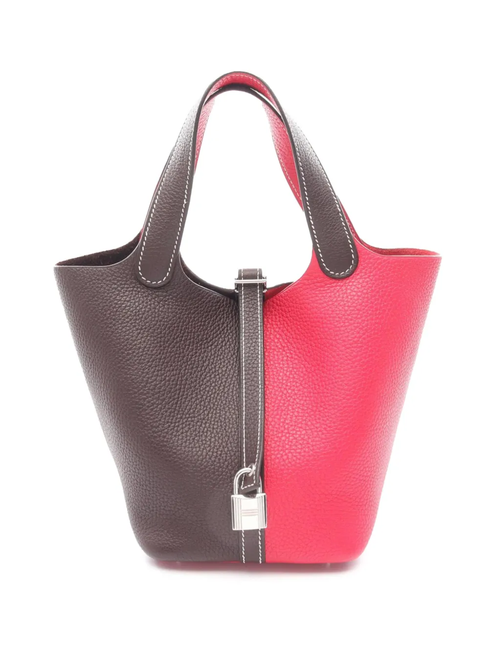 Hermès Pre-Owned 2021 Bicolor Clemence Picotin Lock 18 handbag | Pink | Image 1