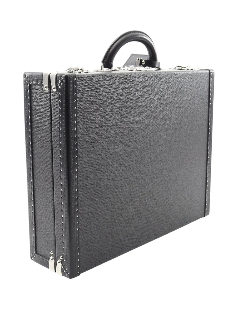 Pre-owned Louis Vuitton 2000-2025 Taiga President Classeur Business Bag In Black
