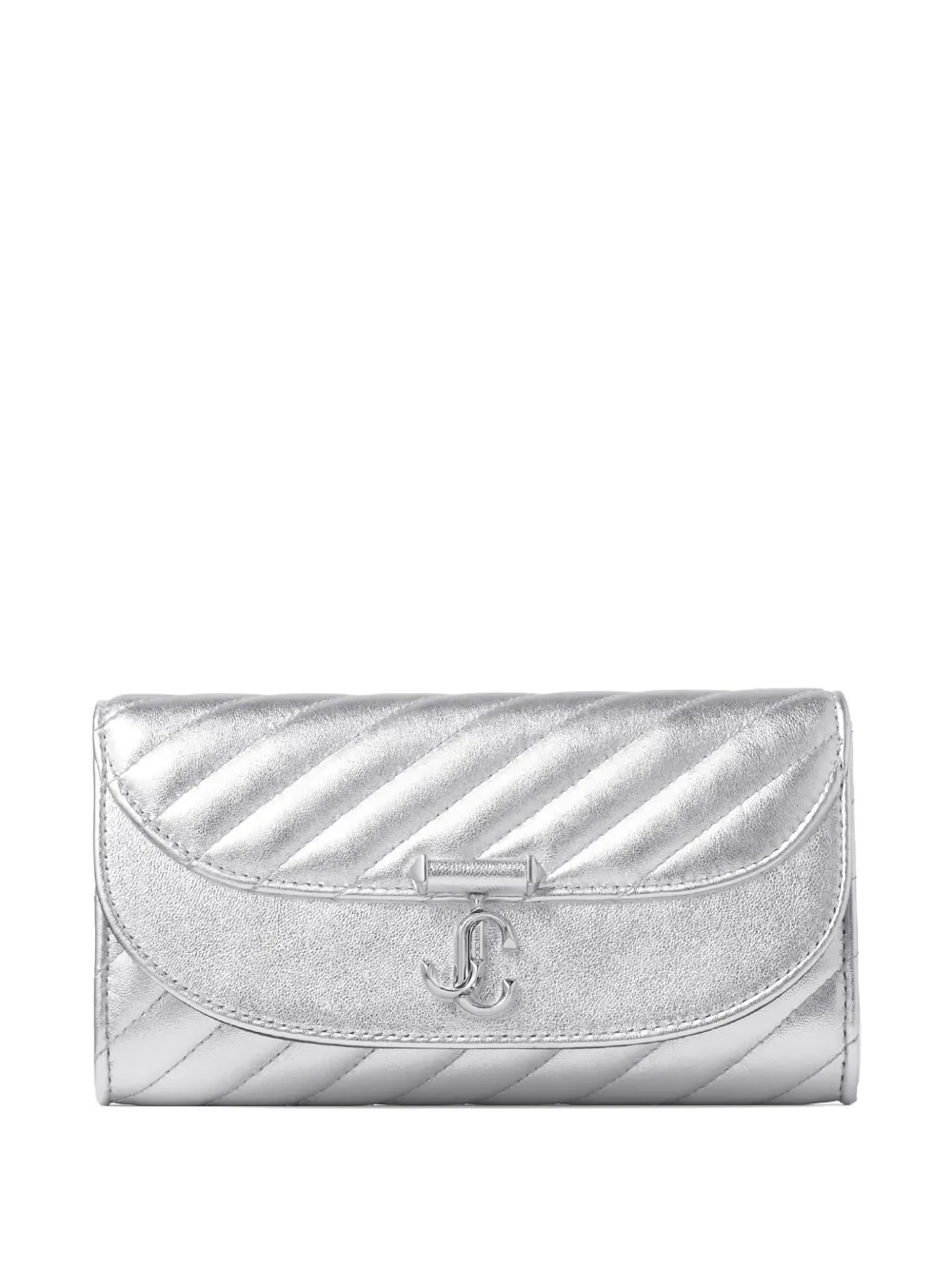 Jimmy Choo Quilted chain mini bag - Argento