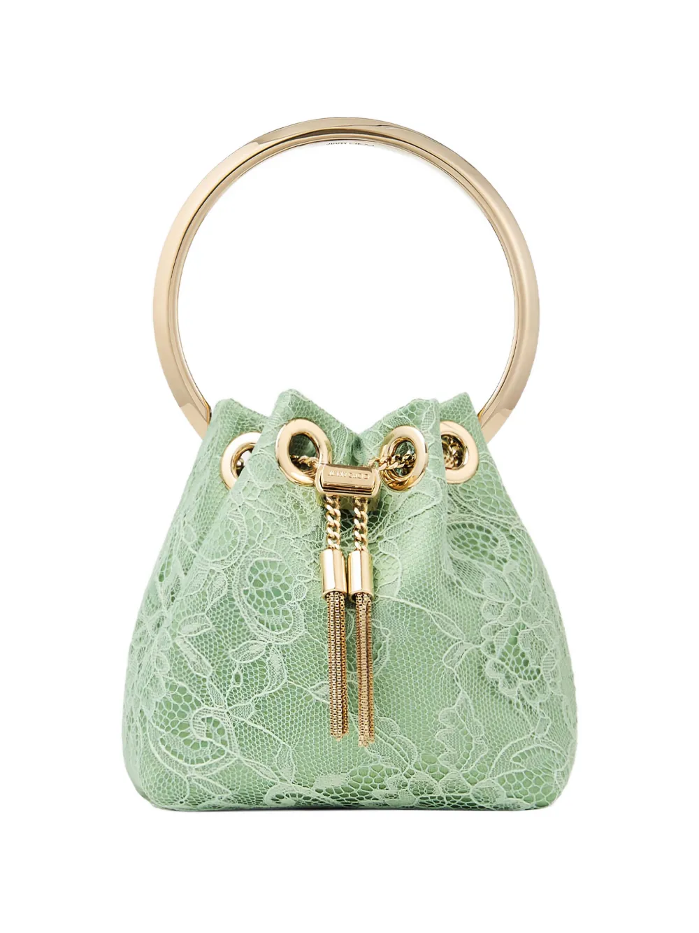 Jimmy Choo lace handle bon bon mini bag - Verde