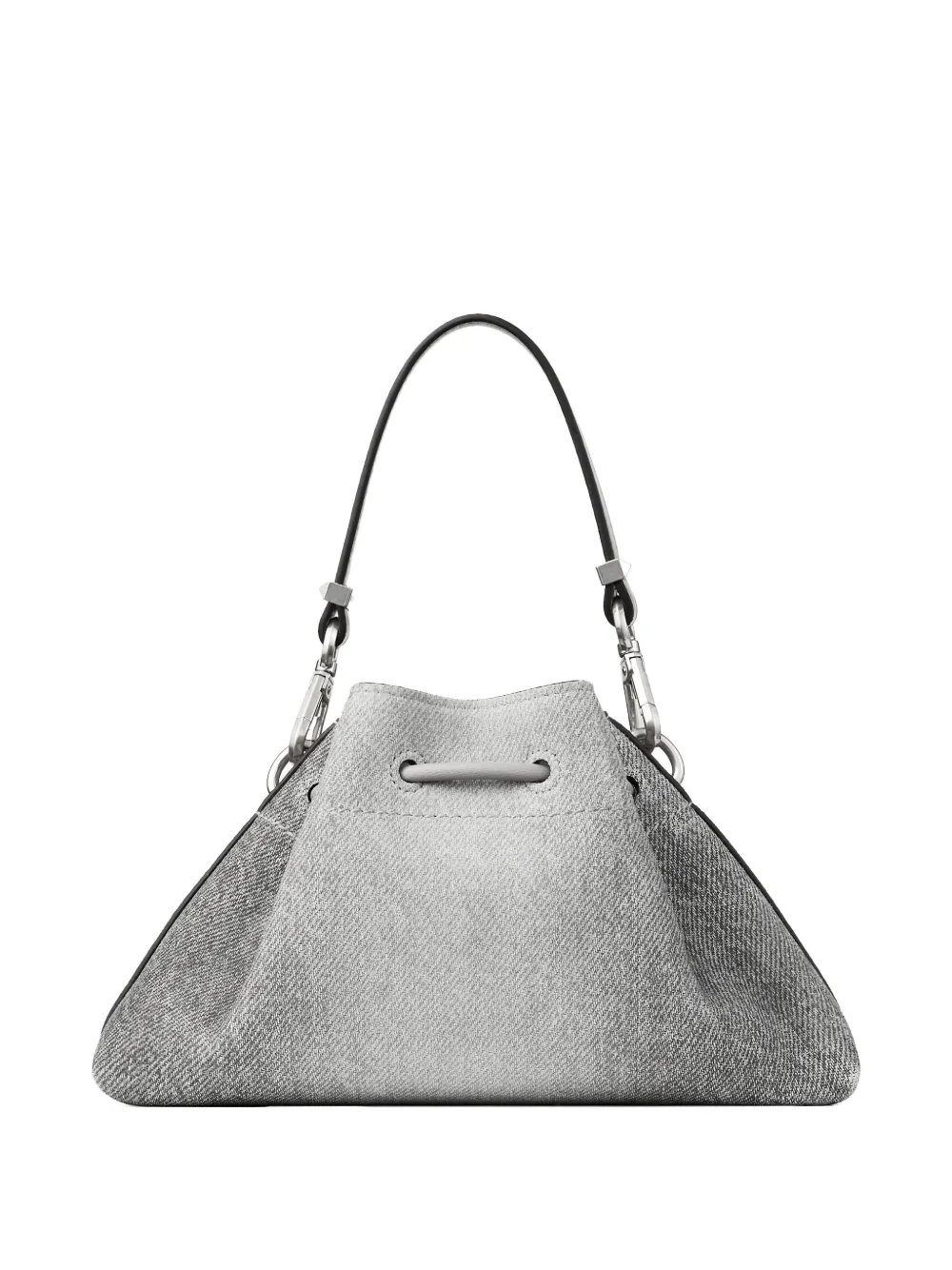 Jimmy Choo small Cinch drawstring shoulder bag - Grijs