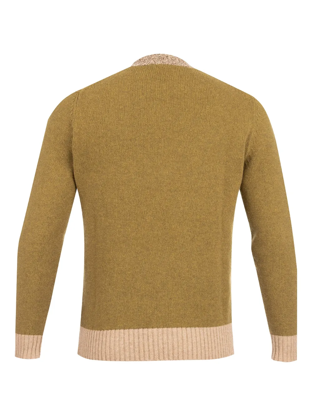 Ballantyne Trui met argyle patroon en ronde hals - Groen