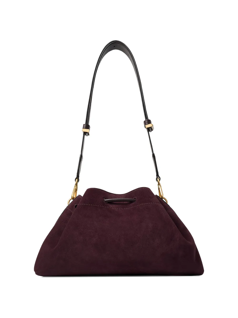 Jimmy Choo Medium Cinch suède schoudertas Paars