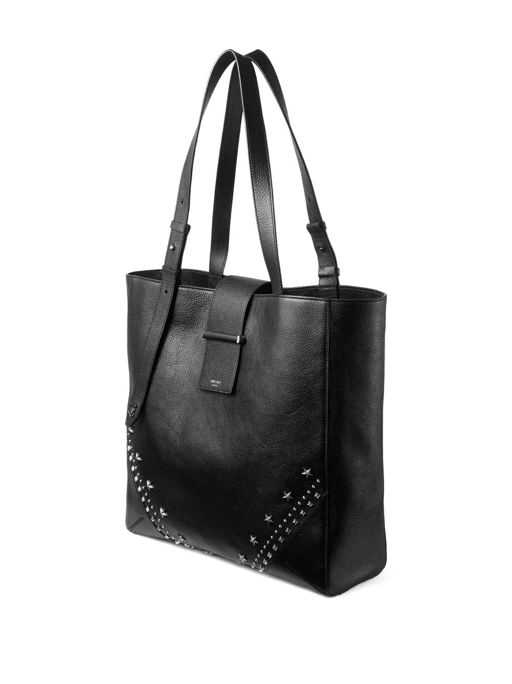  Jimmy Choo Bar Vertical Tote Bag - Black 