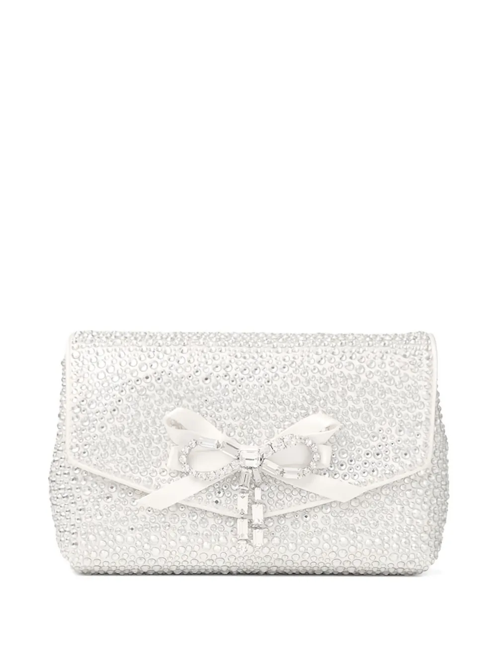 Jimmy Choo Soft Bow crystal mini bag | White | Image 1