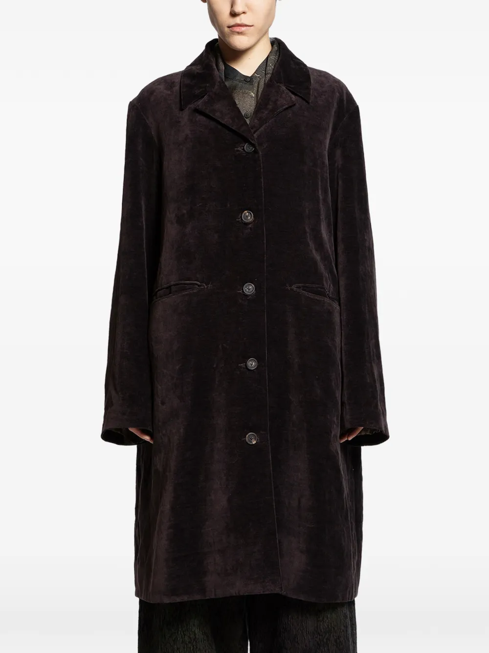 Ziggy Chen buttoned coat - Nero