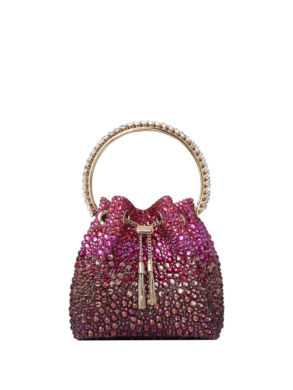Jimmy Choo Bon Bon crystal-embellished mini bag | Pink | Image 1