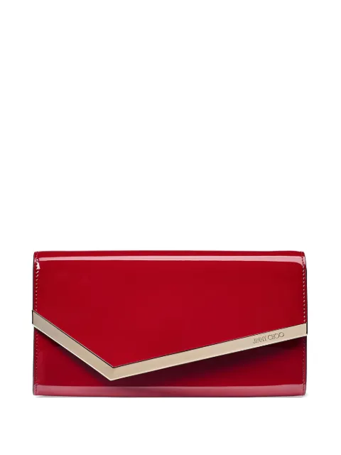 Jimmy Choo Emmie Clutch mit Logo-Prägung
