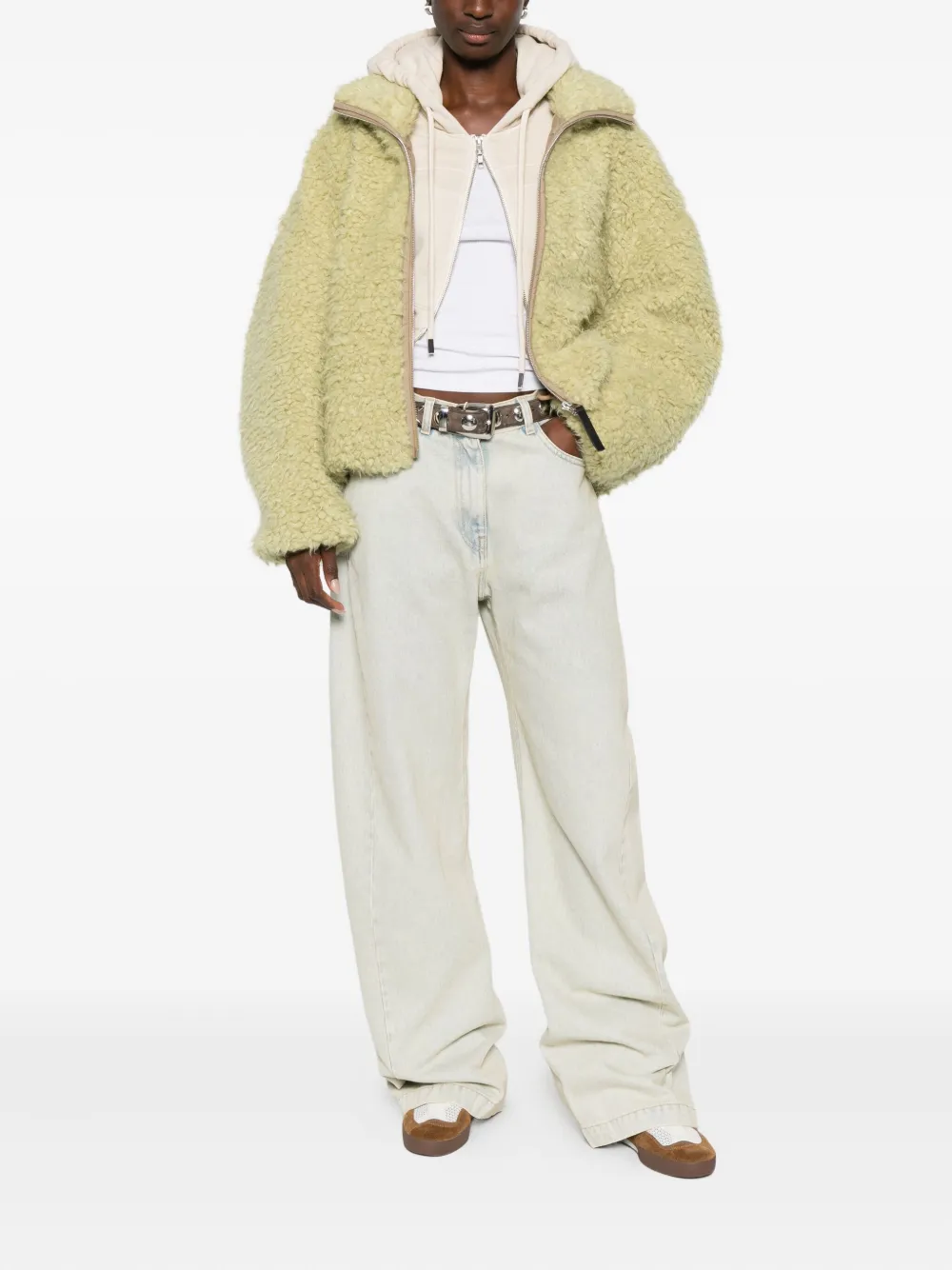 Tela chamarra texturizada con cierre | Chamarras de lana | Image 2