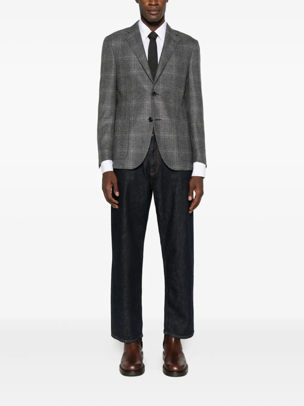 Corneliani checked single-breasted blazer | Sacos | Image 2