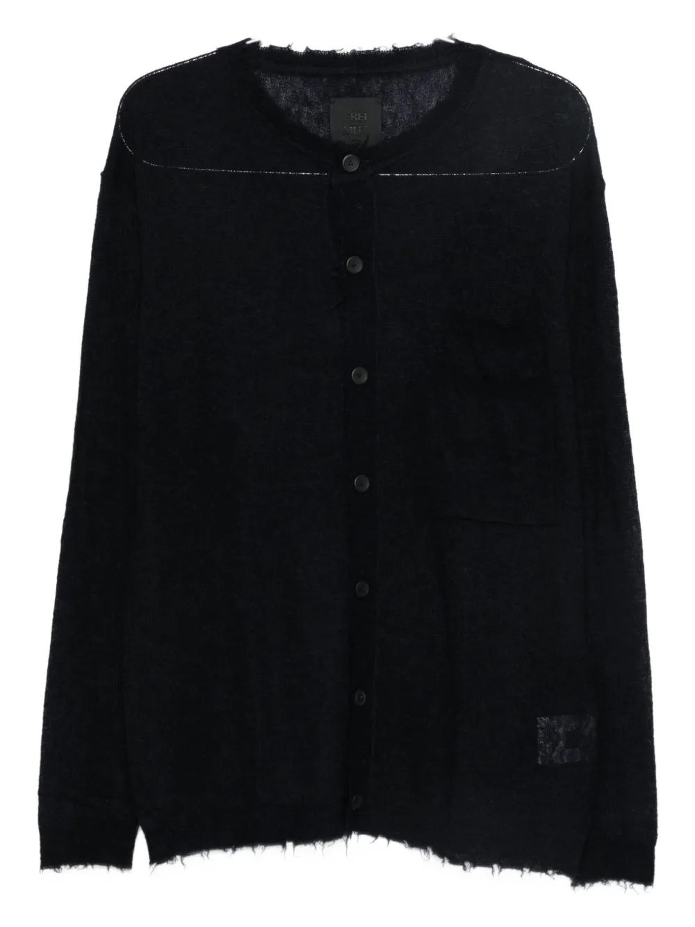 Frei-Mut Kettle frayed-edge cardigan | Blue | Image 1