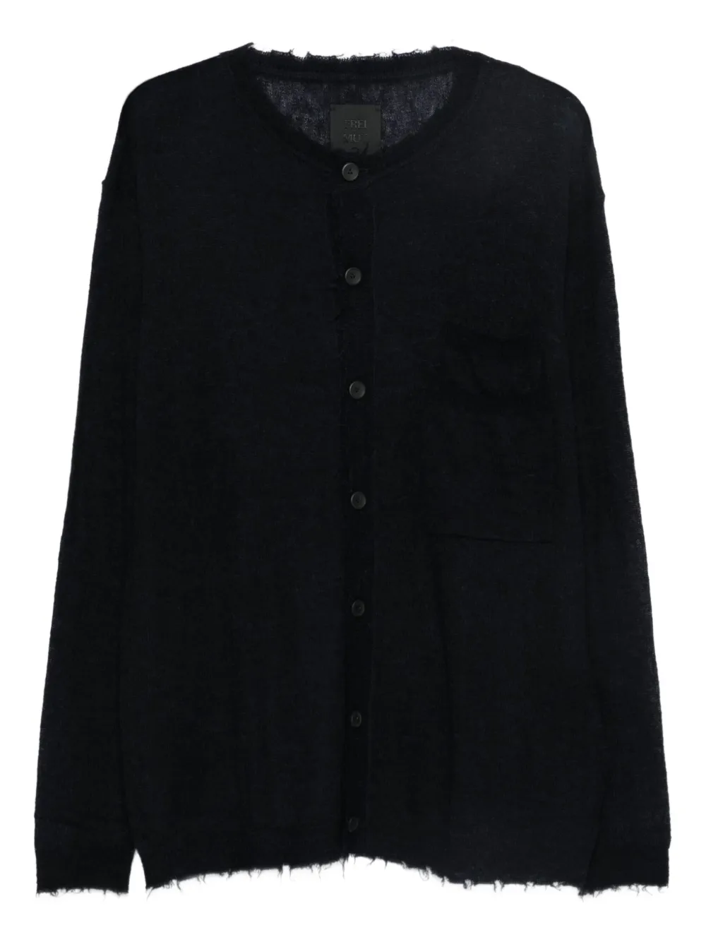 Frei-Mut Kettle frayed-edge cardigan | Blue | Image 1