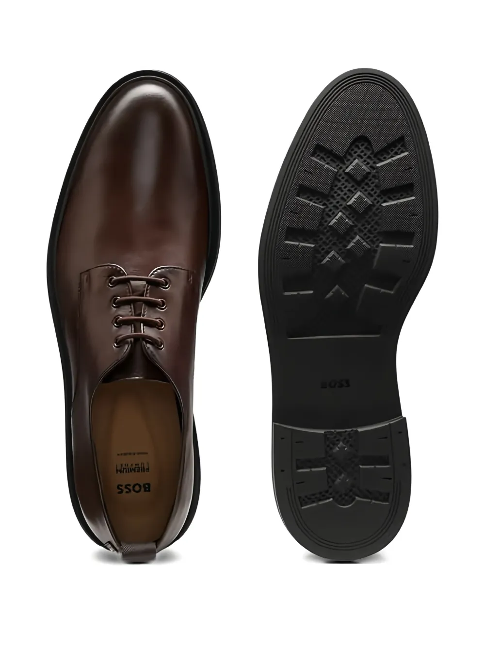 BOSS Derby veterschoenen Bruin