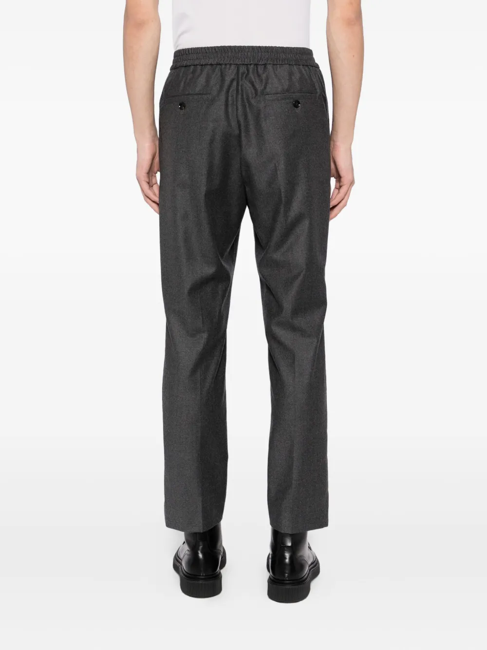Ami Alexandre Mattiussi Wool Trousers In Gray
