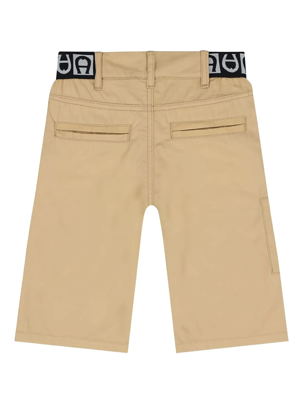 Aigner Kids Shorts met logoband Beige