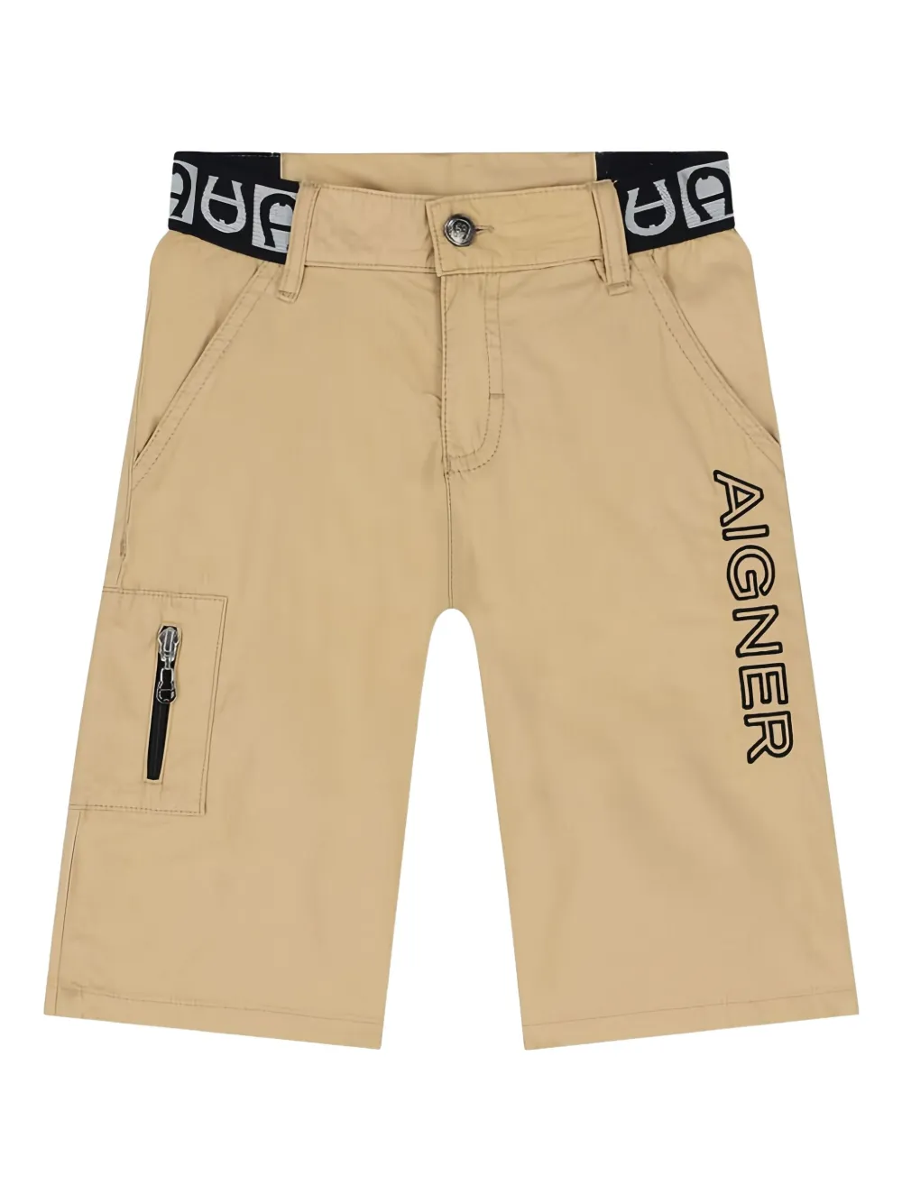 Aigner Kids Shorts con logo - Toni neutri