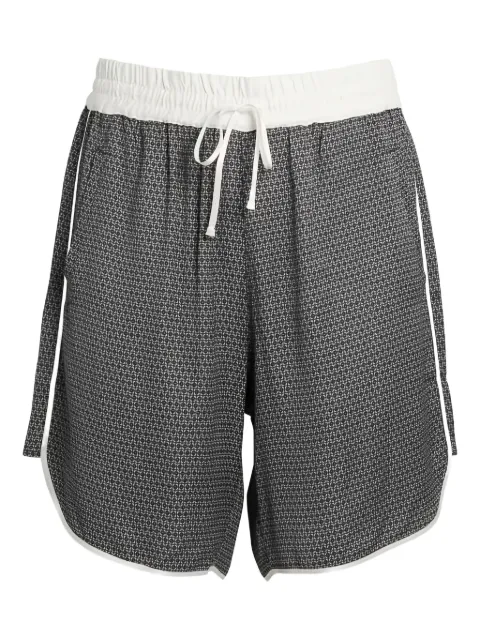 WHYAT patterned drawstring shorts