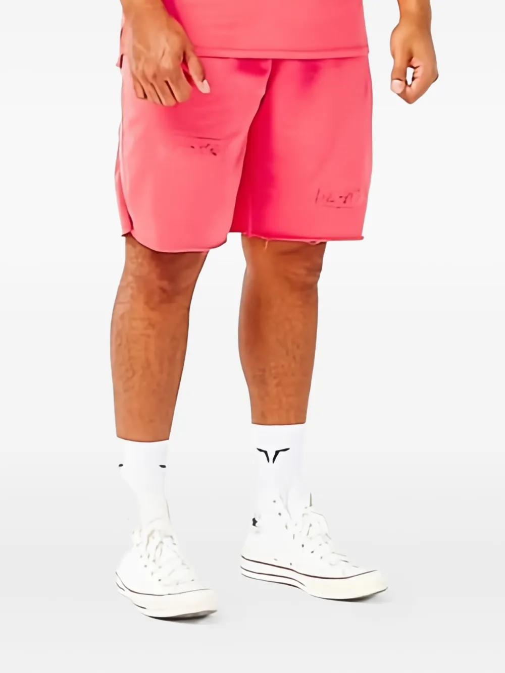 Squatwolf Golden Era Ripped Shorts In Pink