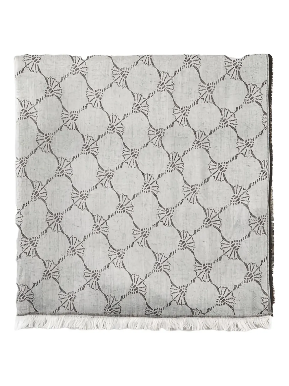 Joop! cornflower-pattern fringed-edge scarf | Image 2