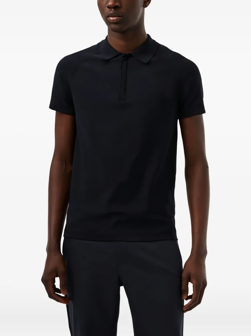 Alphatauri Essential-colar Polo Shirt In Blue