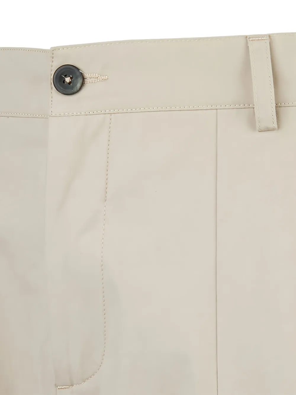 Sease Katoenen shorts met geplooide voorkant Beige