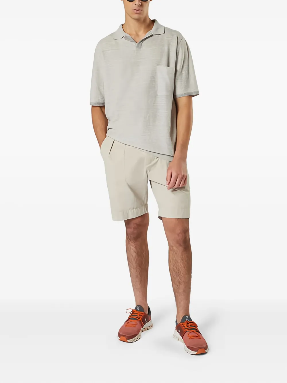 Sease shorts de algodón con pinzas | Shorts de vestir | Image 2
