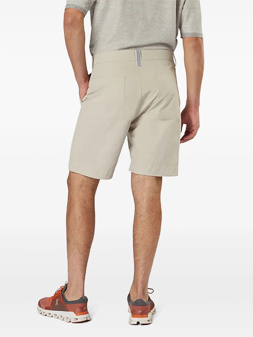 Sease Katoenen shorts met geplooide voorkant Beige