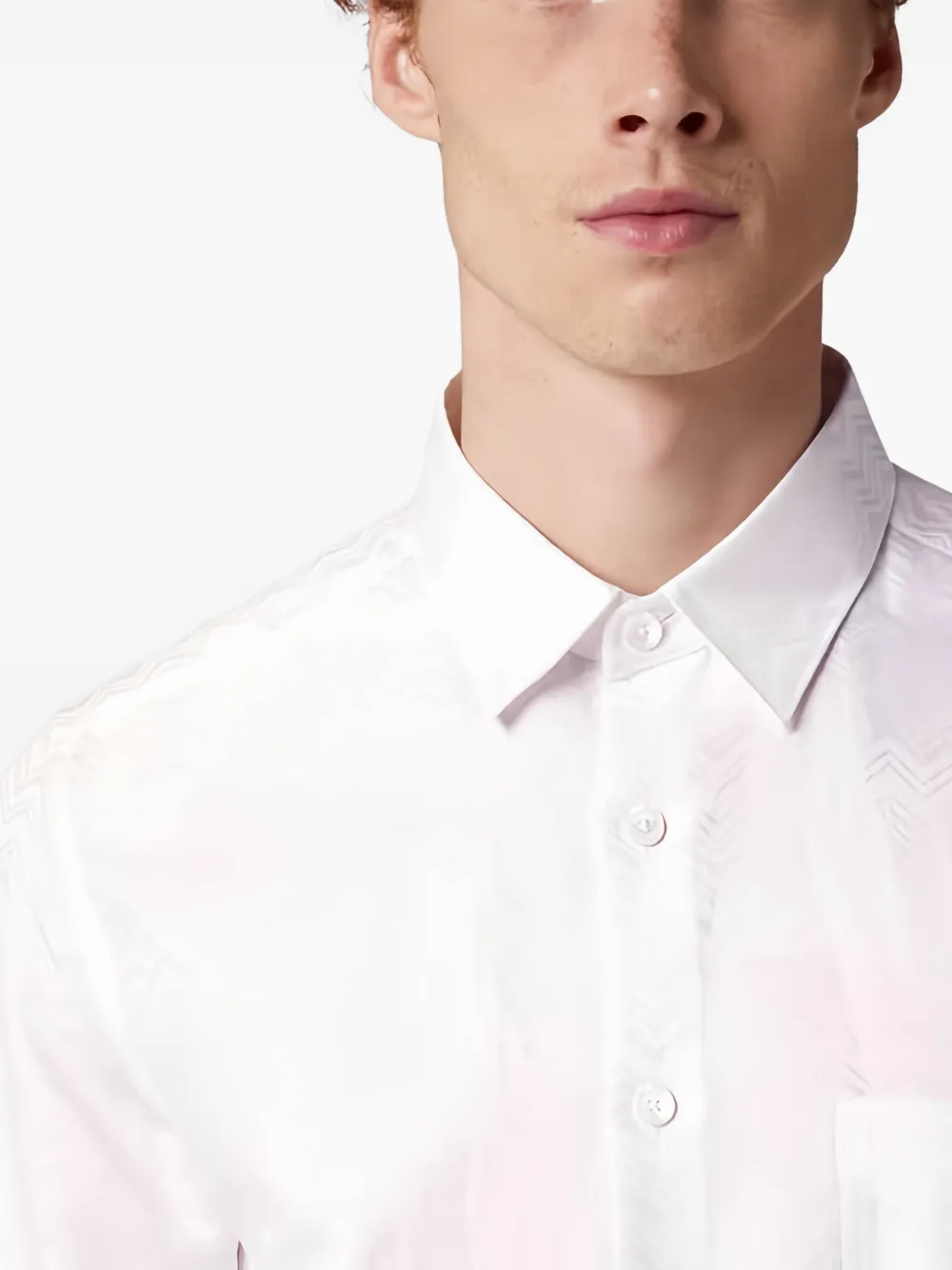 Missoni Overhemd met borstzak en lange mouwen Wit