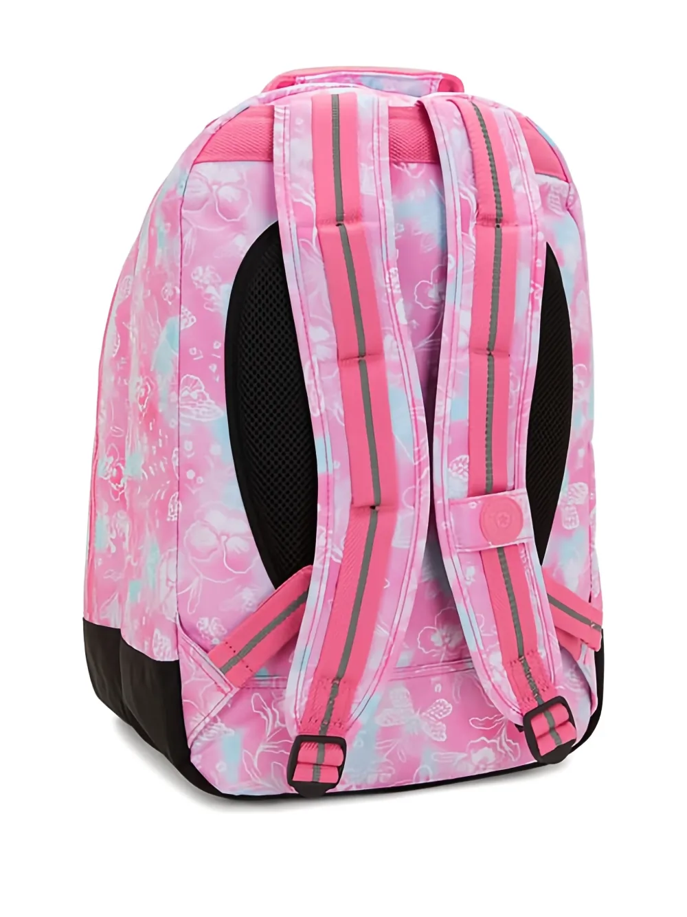 Kipling Floral-print Backpack In Pink