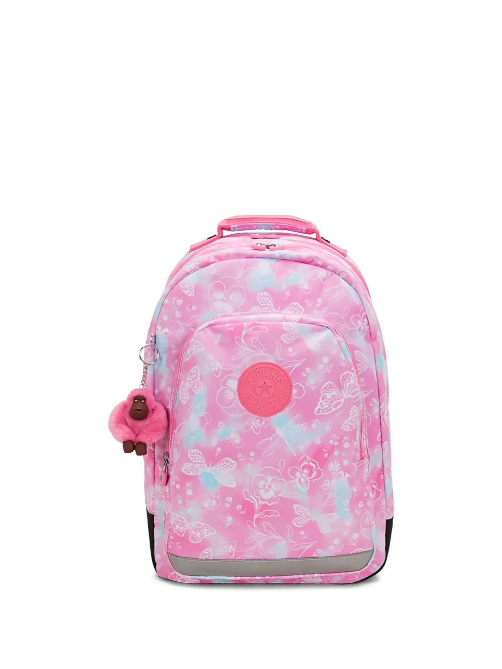 Kipling Floral-print Backpack In Pink