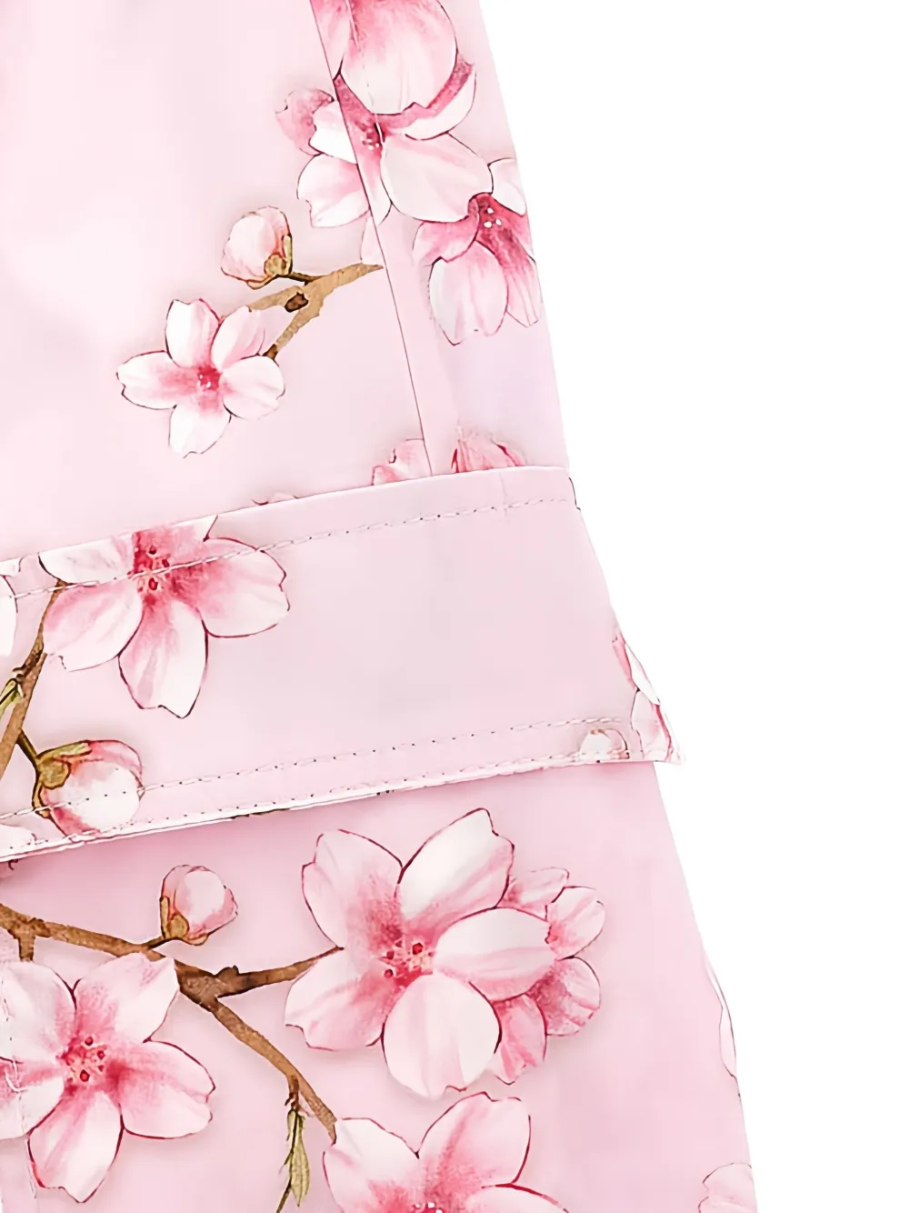 Monnalisa Shorts met bloemenprint en zak Roze
