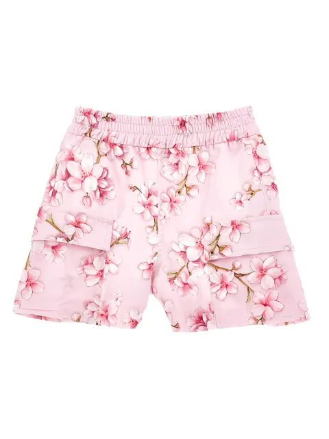 Monnalisa shorts con bolsillos con estampado floral