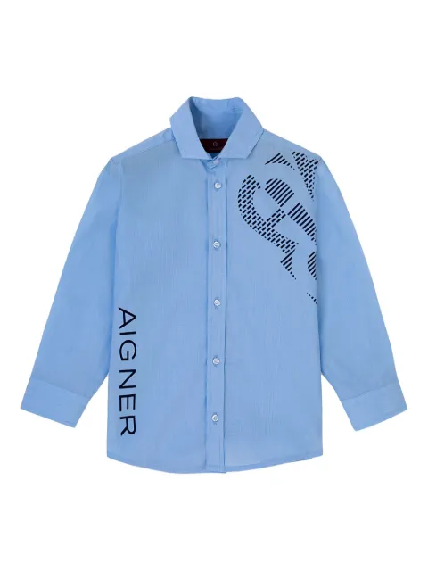 Aigner Kids logo-print shirt