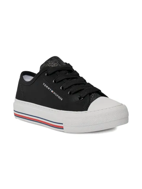 Tommy Hilfiger Junior glitter panelled sneakers