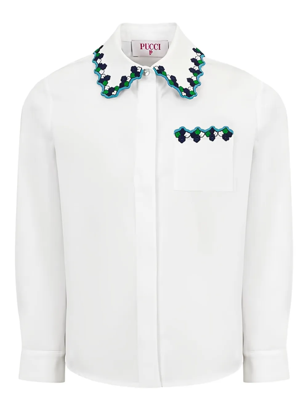 PUCCI Junior Camicia a maniche lunghe - Bianco