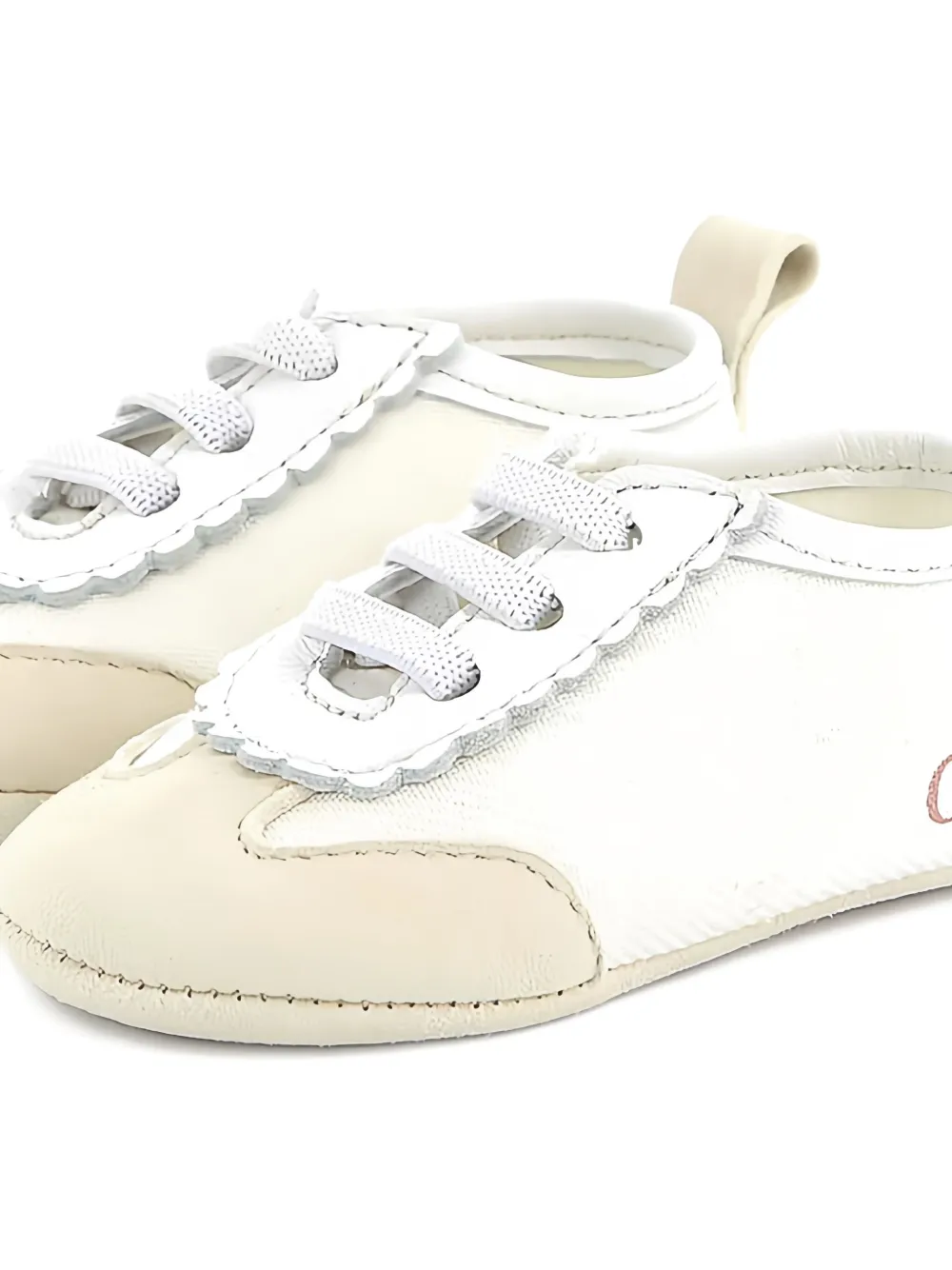 Chloé Logo-motif Sneakers In White
