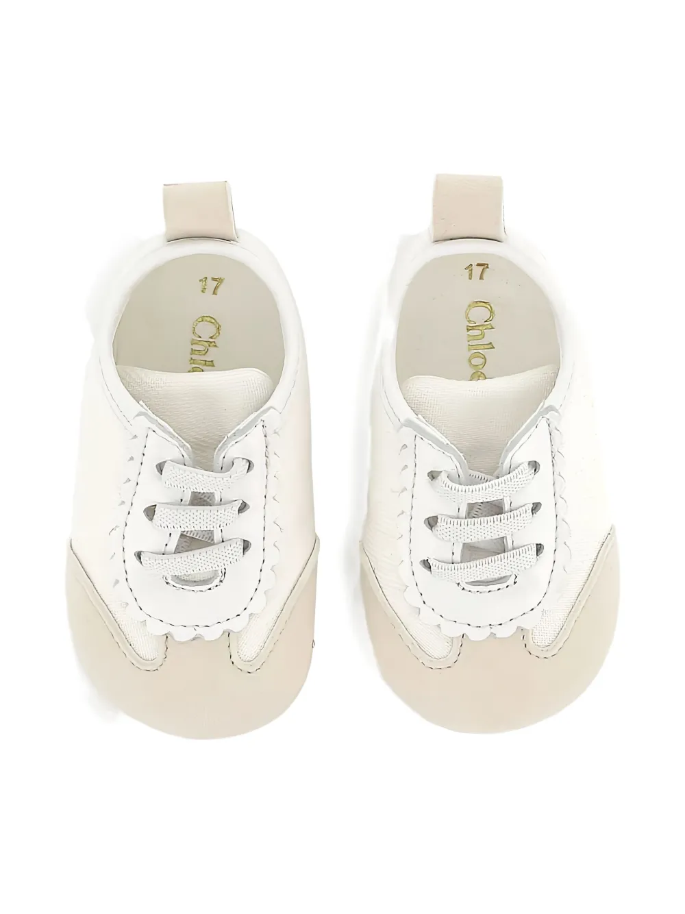 Chloé Logo-motif Sneakers In White