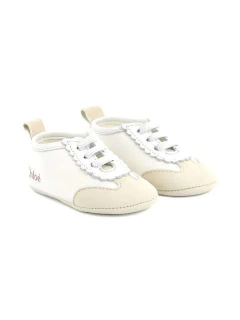 Chloé Kids logo-motif sneakers