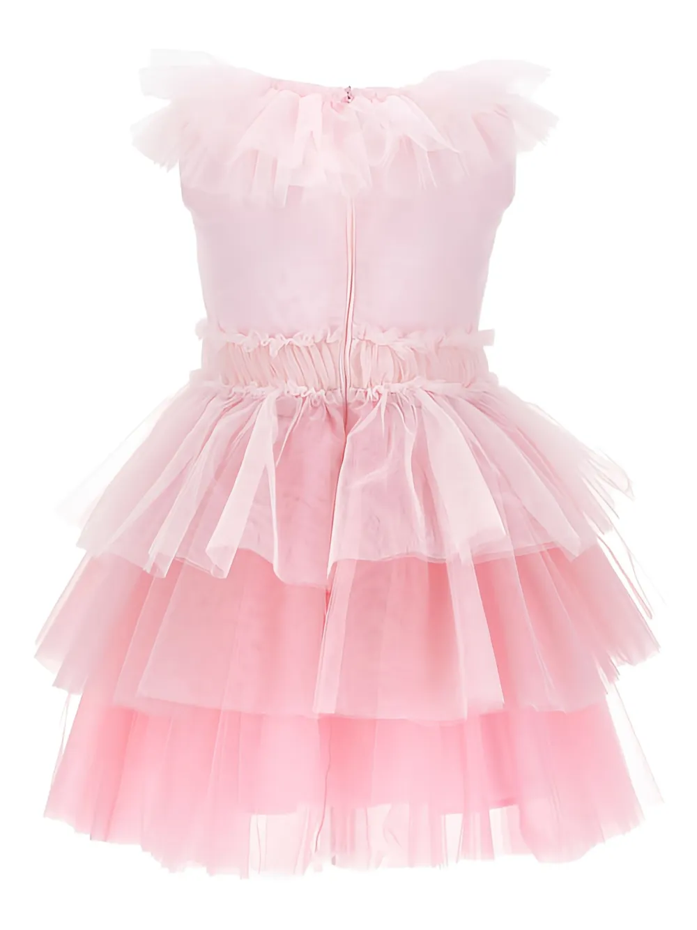 Monnalisa Jurk met ruches Roze