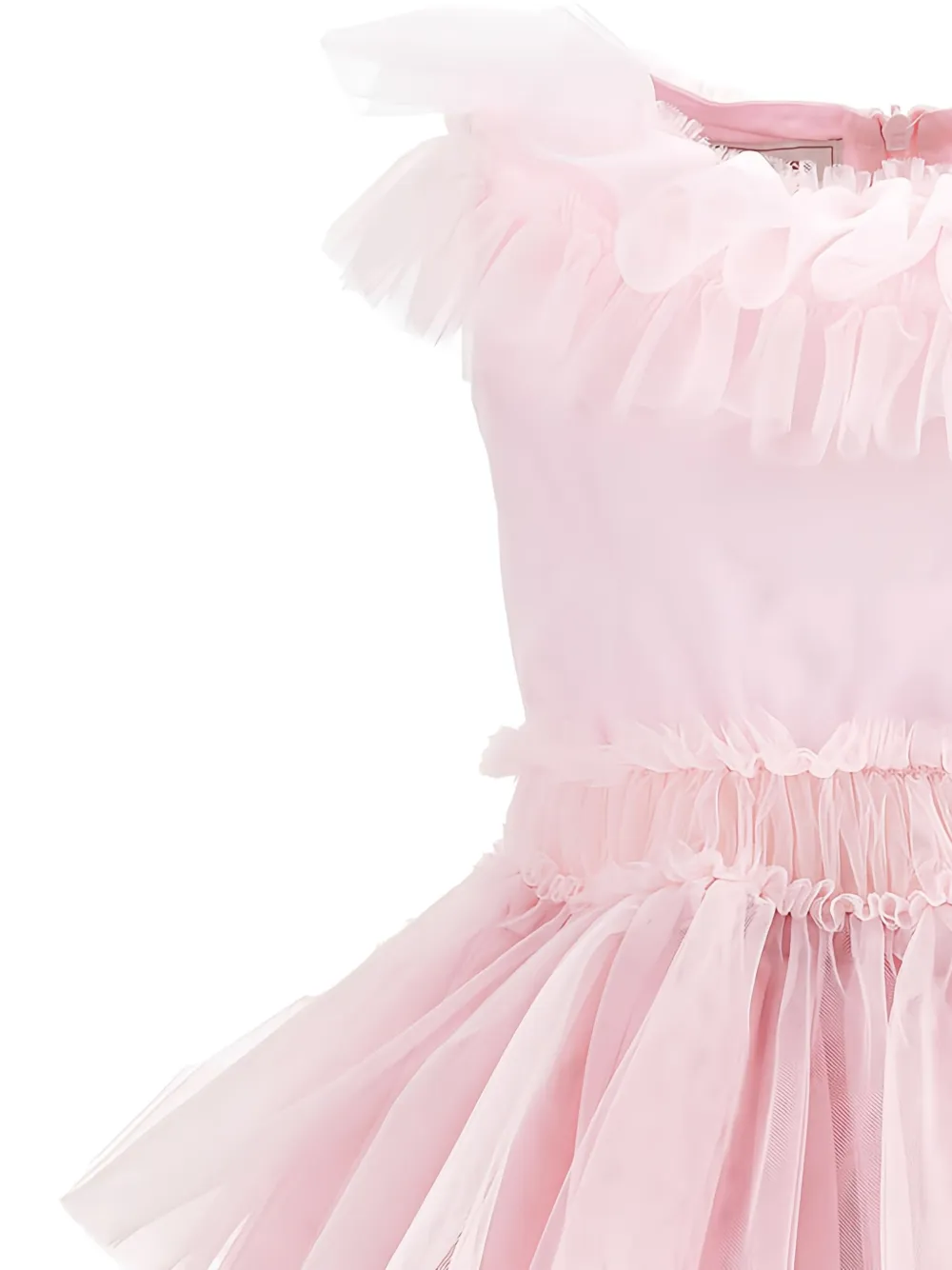 Monnalisa Jurk met ruches Roze