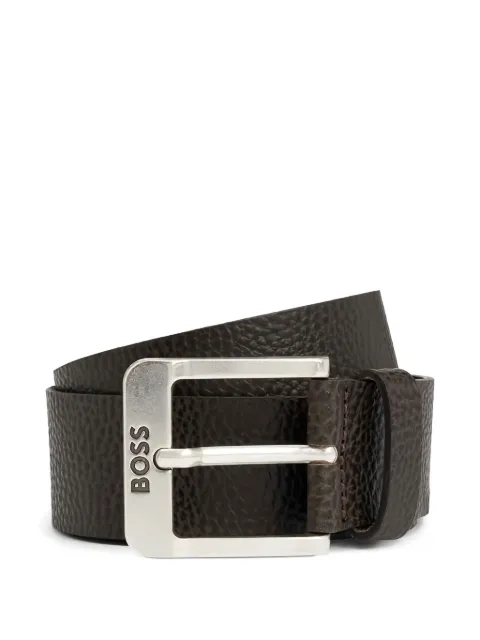 BOSS textured buckle belt