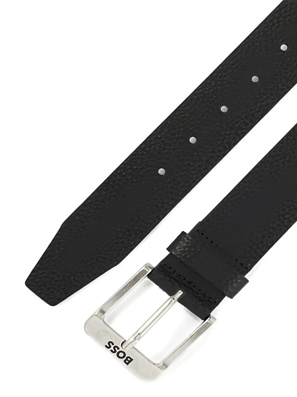 BOSS textured buckle belt - Bruin