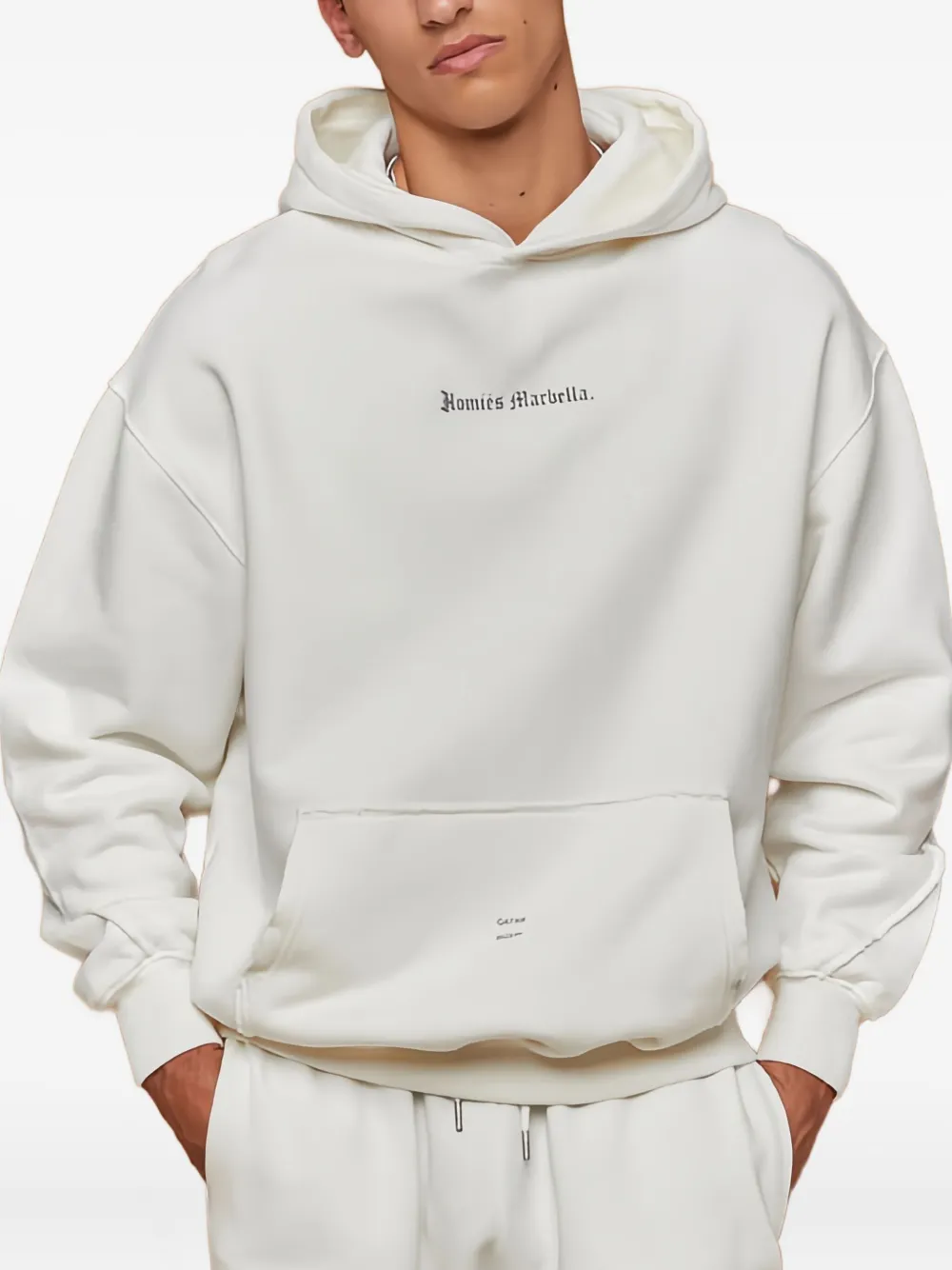 HOMIES MARBELLA Videogame katoenen hoodie Wit